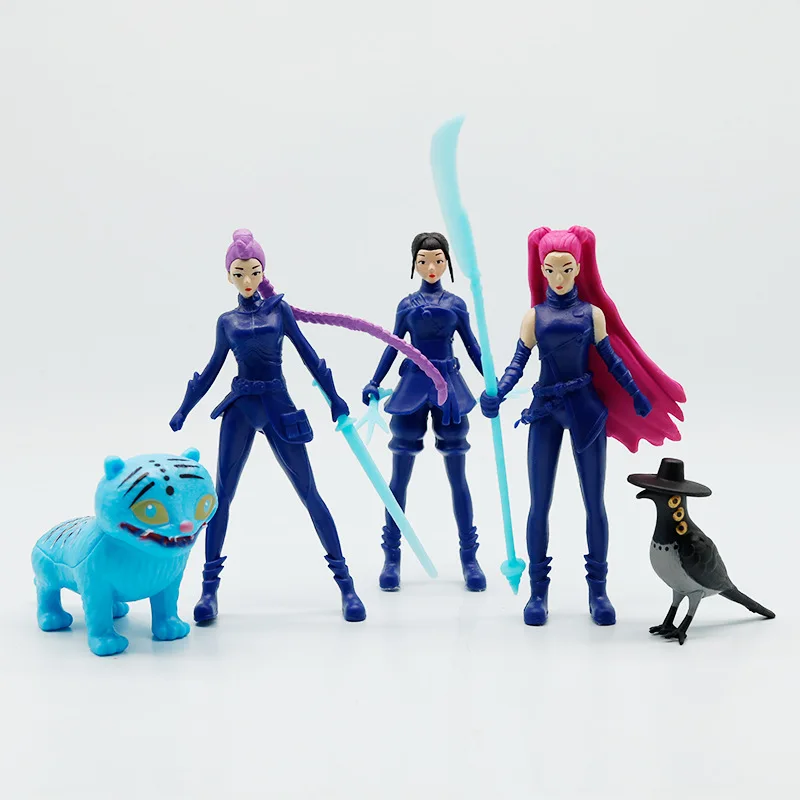 !//5pçs***/ Kpop Character Toy Statues - Popular IP Same-style Action Figures, Special Gifts for Fans