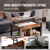 Lift Top Coffee Table 41.7" Rectangle Coffee Table for Living Room Brown 3