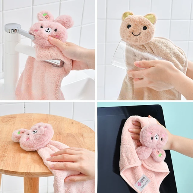 Kids Towel Cute Animal Hand Towels for Baby Bath Hand Dry Towel Kids  Children Microfiber Towel Quick Drying Hanging Hand Towel - AliExpress