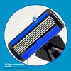 6-layer razor blade, men's stainless steel blade, classic water washed razor, sharp blade for clean shaving 2
