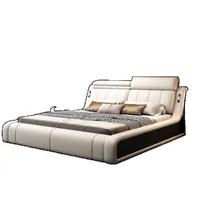 Cadre de couchage lit Unique minimaliste tables de chevet lit fantaisie tête de lit nordique Muebles Para dortoir chambre ensemble meubles 6