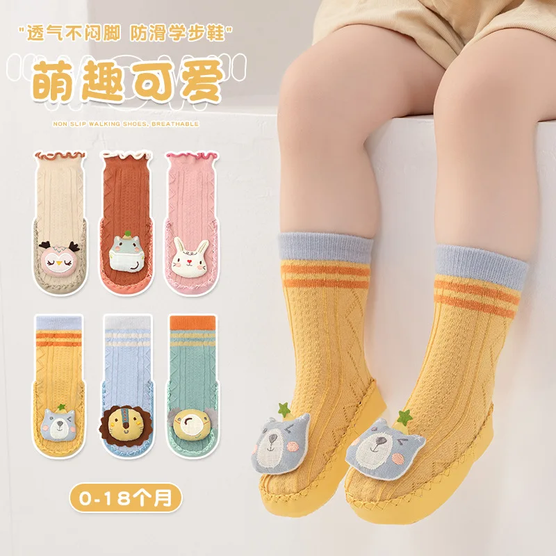 

Cute Cartoon Animal Baby Shoes Foot Floor Socks For Boy Girl Winter Soft Cotton Anti Slip Soled Newborn Toddler First Walkers