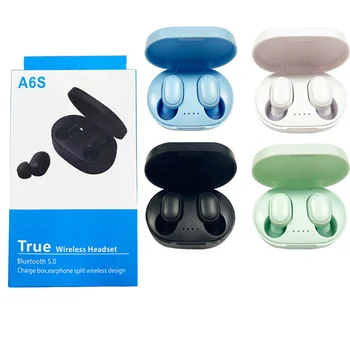 A6s Tws Headset Wireless Bluetooth-compatible Earphones Sports Stereo Music Earbuds Compatible For Xiaomi Huawei Iphone 4