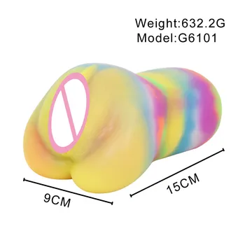 Luminous Male Masturbator Glow In Dark Realistic Ass Vaginal Fake Pocket Real Pussy Soft Silicone Multi Color Sex Toys For Men 5