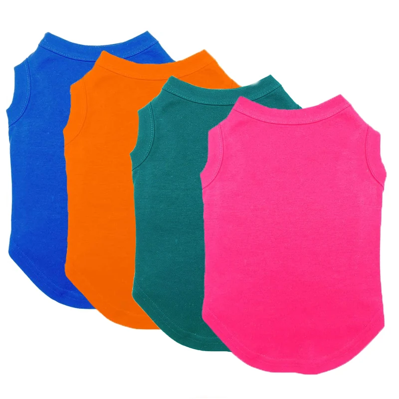 Dog Shirt Clothes, Spring Summer T Shirt Apparel Soft Blank Shirts Clothes For Extra Small Medium Large Extra Large Size Dogs