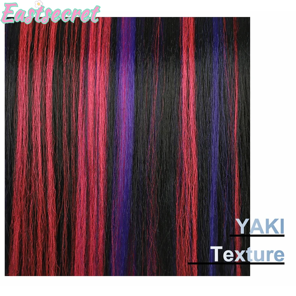 EAST Synthetic Hair Fiber Heat-Resistant straight Hair colour Ponytail Fake Chip-in Extensions Pony Tail