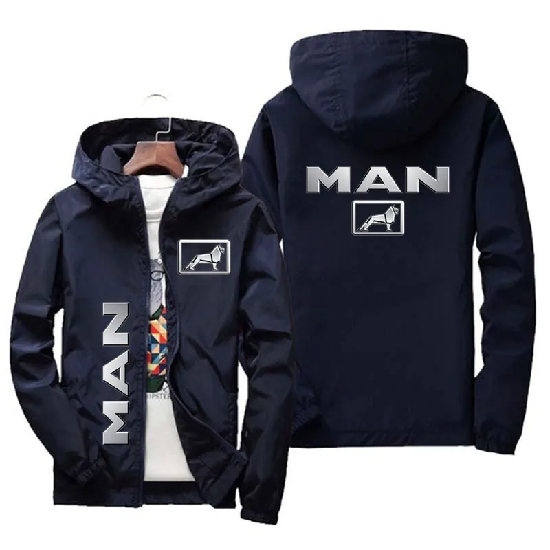 2023 Autumn/Winter Hoodie Men's Truck MAN Car Logo Printed Men's Zipper Coat Men's Hoodie and Sweatshirt Casual Jacket