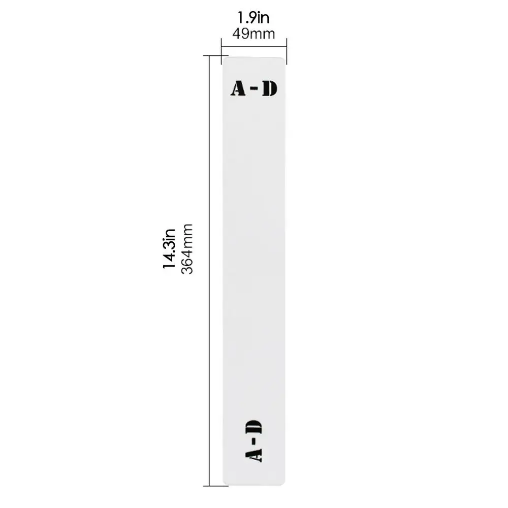 Acrylic Record Dividers 6Pcs Music Classification Cards Record Holder Organizer Guides Alphabet Separator Media Dividers For