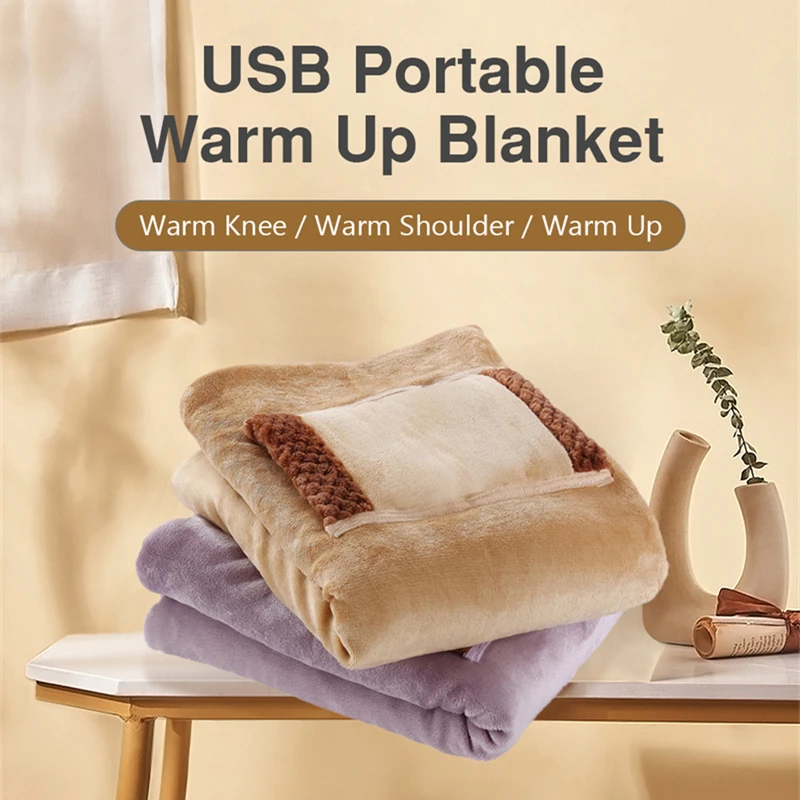 5V Electric Blankets Multifunctional Portable Winter Warm Heating Blanket  USB Charging with Pocket Safe Comfortable for Body - AliExpress