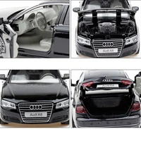 1:32 AUDI A8 Luxury Car Alloy Car Model Diecasts Toy Vehicles Toy Cars Sound and light Kid Toys For Children Gifts Boy Toy 2