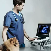 Ultrasound Scanner Veterinary for Pregnancy, Vet Portable B-Ultra Sound Scanner Machine Farm Animals Pet, Dog Cat Pregnancy Test 2