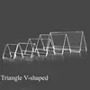 5Pcs Acrylic Clear Desktop Sign Labels Triangle Meeting Card Conference Sign V-Shaped Table Sign Display Card Name Tag Holder 2