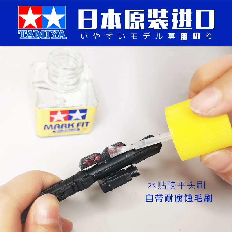 Tamiya Model tool Model glue flow seam glue Green cover white cover  adhesive glue Water paste softener 40ml 12 - AliExpress