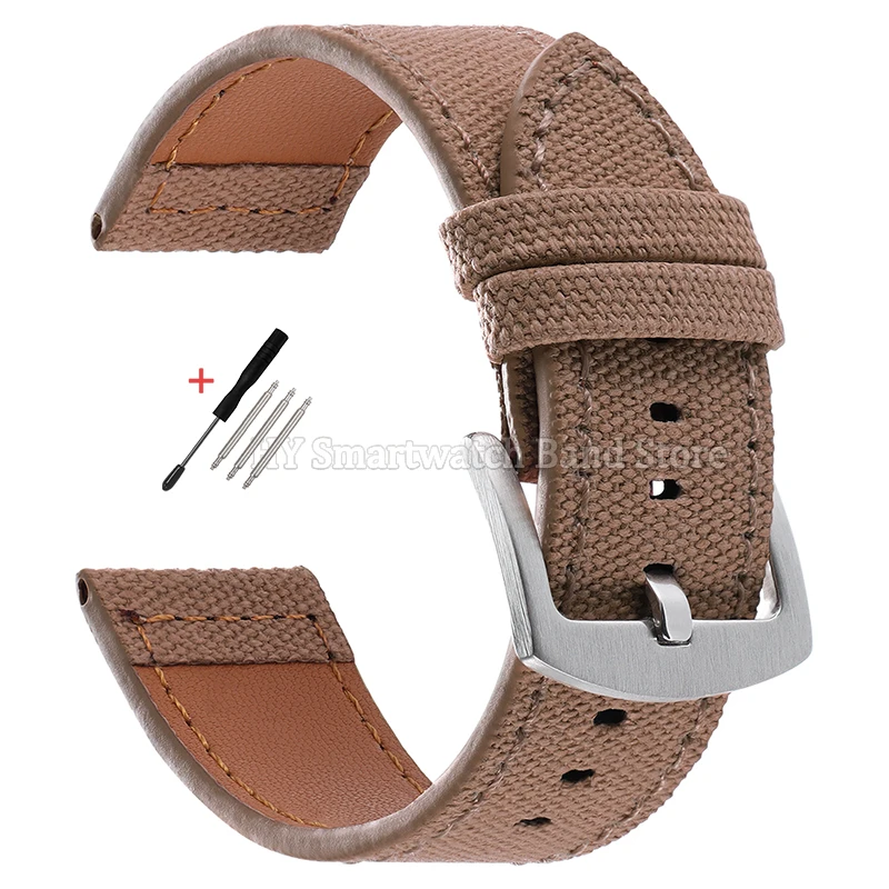 Nylon Braided Canvas Sport Watch Band - Universal Wrist Accessory