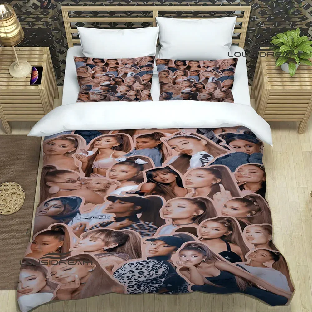 Singer Ariana grande Printed Bedding Sets exquisite bed supplies set duvet cover comforter set bedding set luxury birthday gift 4
