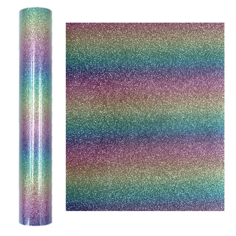 Holographic Rainbow Multi Colors Heat Transfer Vinyl Iron-on HTV Press  Paper Sheet for Garment T-Shirt AA00985 - AliExpress