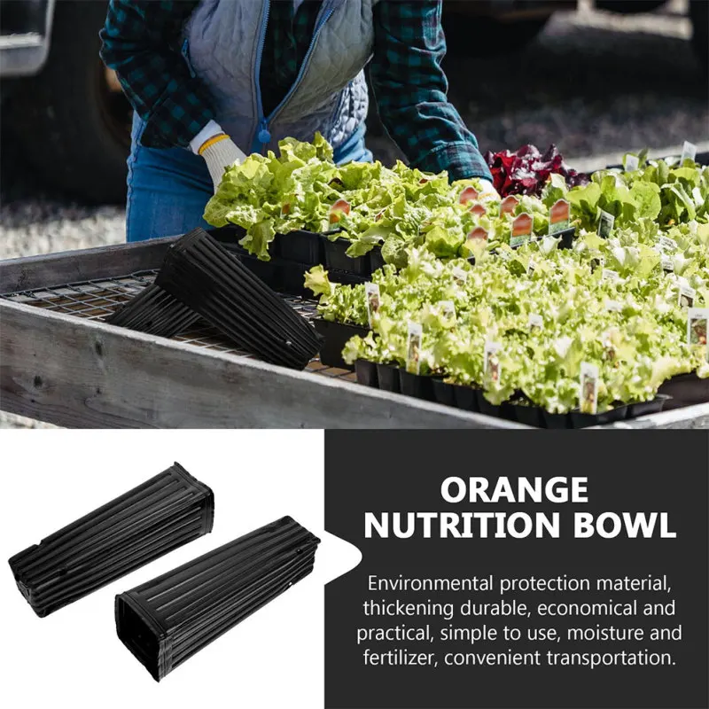 Description Picture 5 of item30 Pcs Seedling Bag Fruit Planting Premium Garden Bags Pots for Plants Square Mouth Growing Plastic Flower