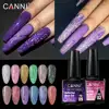 Canni Reflective Gel Bright Effect Party Shining Rainbow Cat Eye Nail Gel Polish 7.3ml Semi Permanent Glitter Laser Nail Lacquer 1