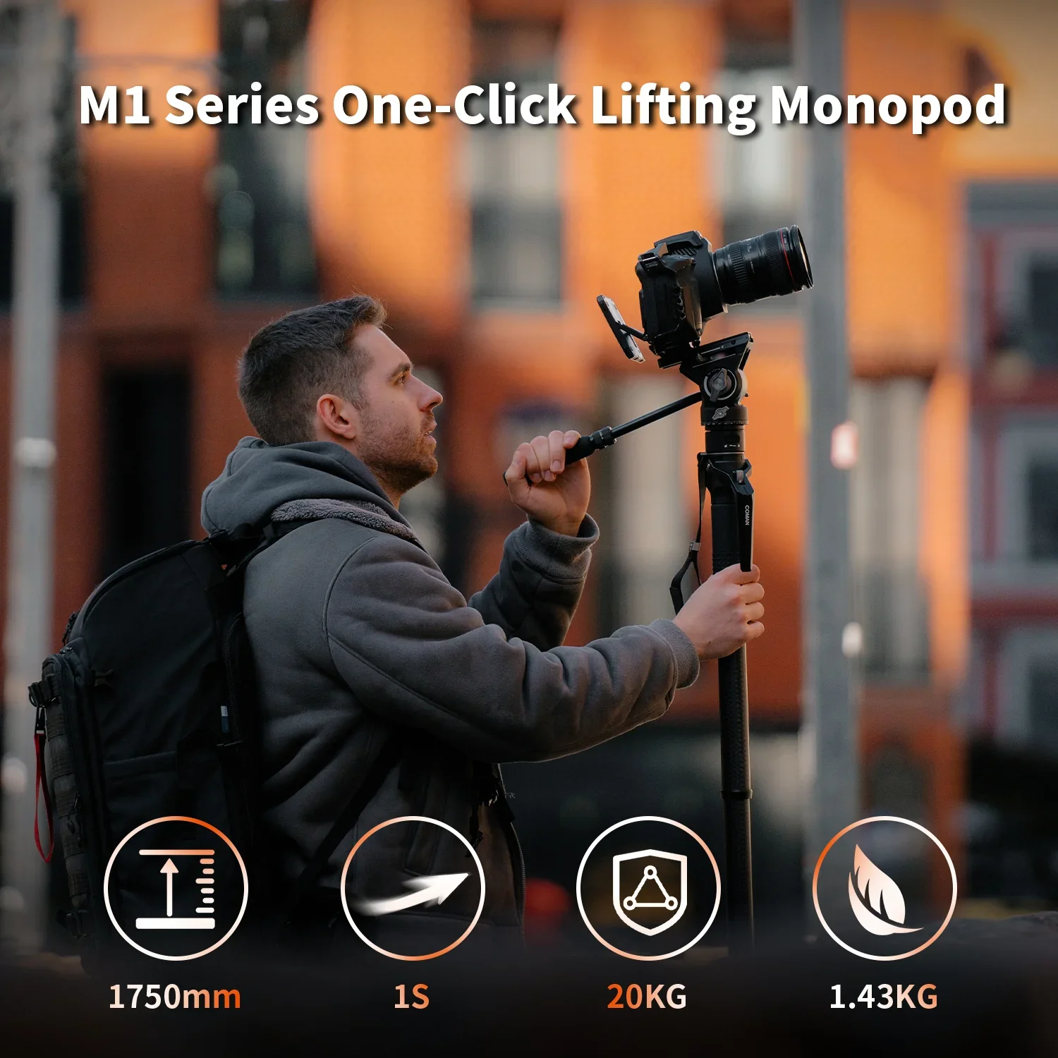 Gimbal Caméra M1 Pro V5 Violet - Stabilisateur 3 Axes