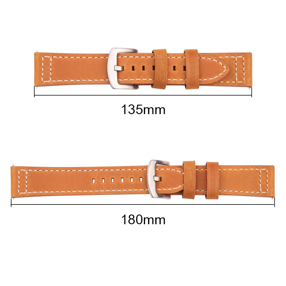 Genuine Leather Watchbands Soft Quick Release Cowhide Watch Strap Women Men 18mm 20mm 22mm 24mm Wrist Band Gift