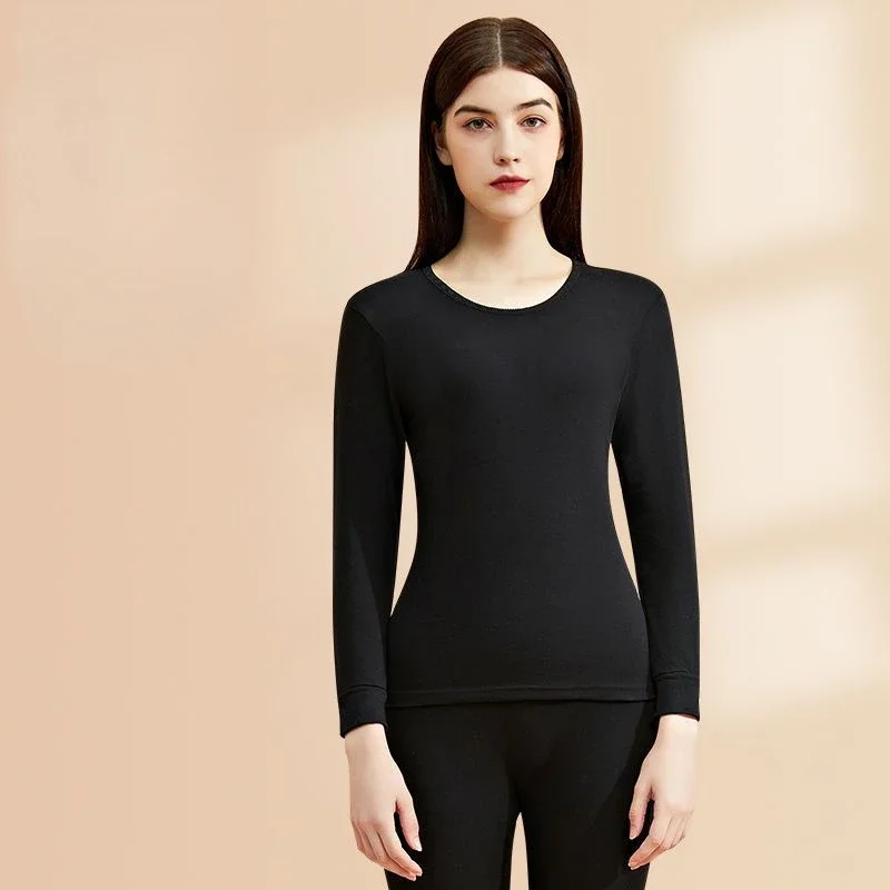2024 New Long Johns Women's Pure Cotton Suit Thin Thermal Underwear Bottom Cotton Sweater for Fall and Winter O-neck Underwear