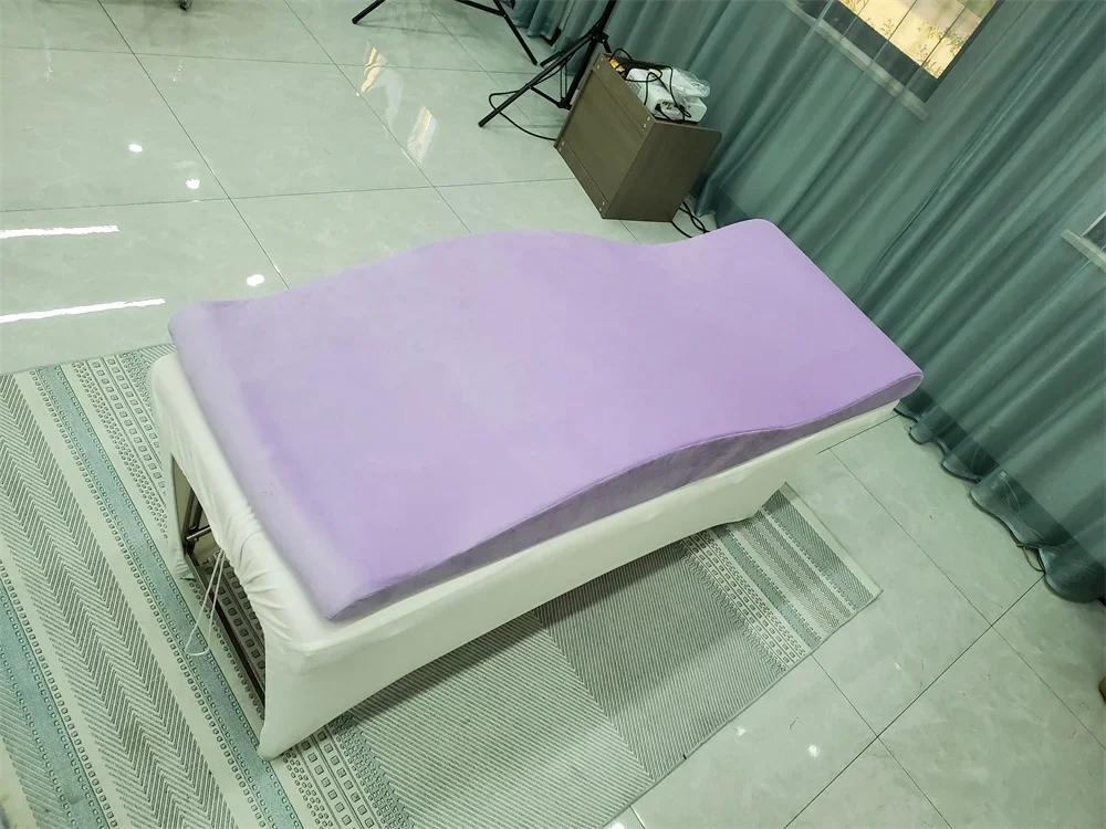 Factory superb beauty salon Violet Purple Curved lash bed Topper mattress message mattress topper beds for eyelashes 5