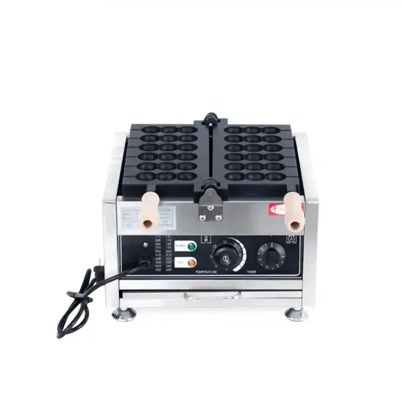 Nuovo Commerciale Elettrico Antiaderente Piccola Palla Rotonda Lolly Taiyaki Egg Bubble Waffle Machine Spiedino Waffle Maker Snack Equipment