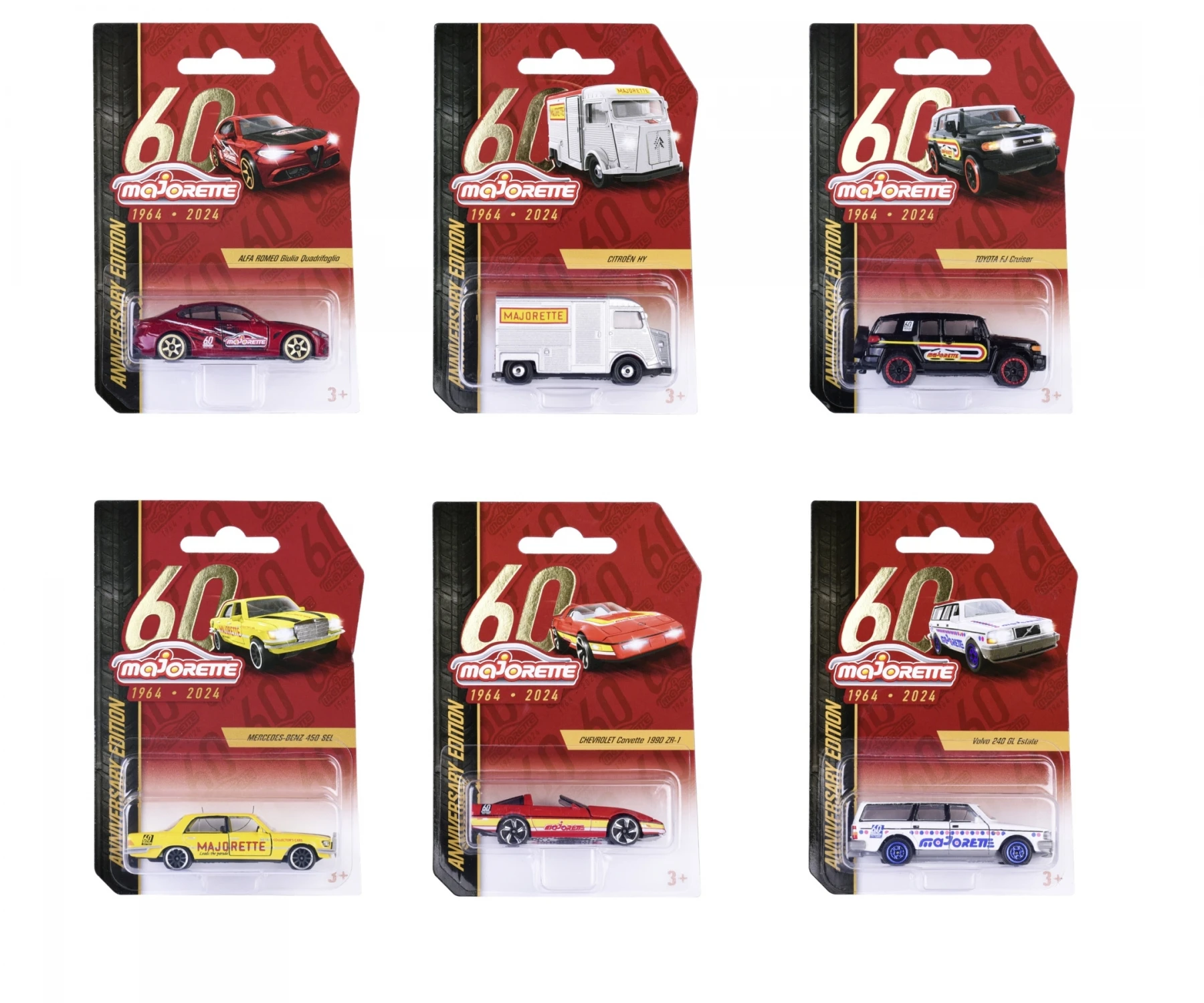 Lot Majorette 5 Voitures Alfa Romeo - 4C Spider 2015 & Giulia Quadrifoglio