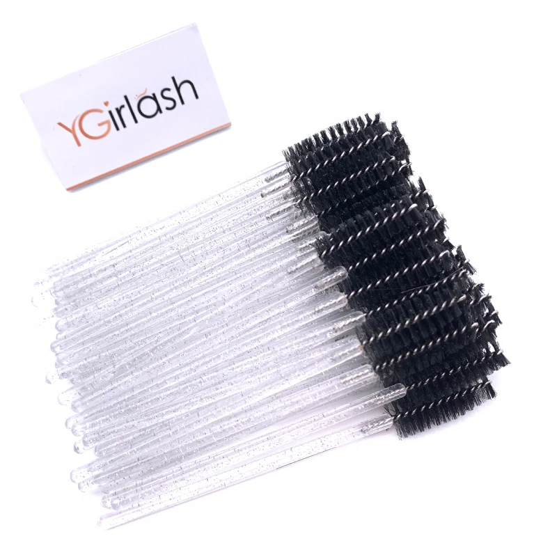 Disposable Crystal Eyelash Makeup Brush 50 PCS/Pack Mascara Wands Lash Extension Tools makeup brush set makeup brush eyelashes brush eyelash brush makeup tool set makeup tool
