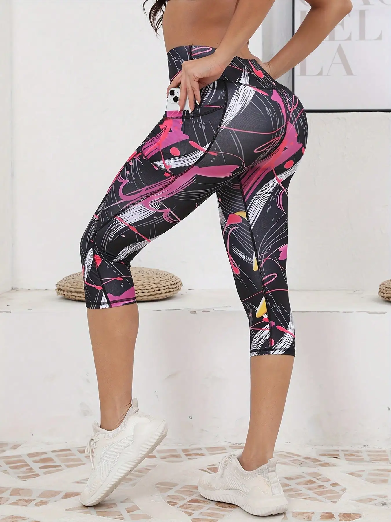 Printed Women’s Leggings with Pockets High Waist Yoga Pants Fitness Running Exercise Leggings Best Sellers In Women's Clothing