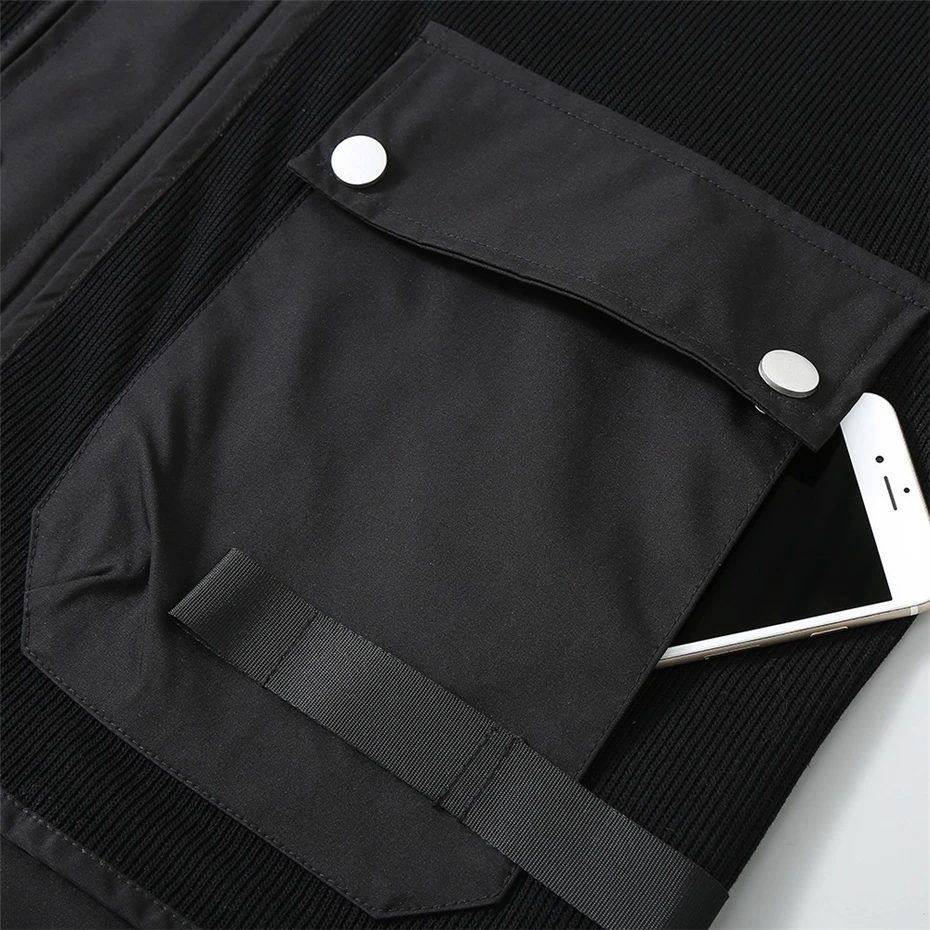Plus Size 11XL Cargo Jacket Men Hooded Coat Fashion Casual Multiple Pockets Jackets Big Size 11XL Coats Male 3