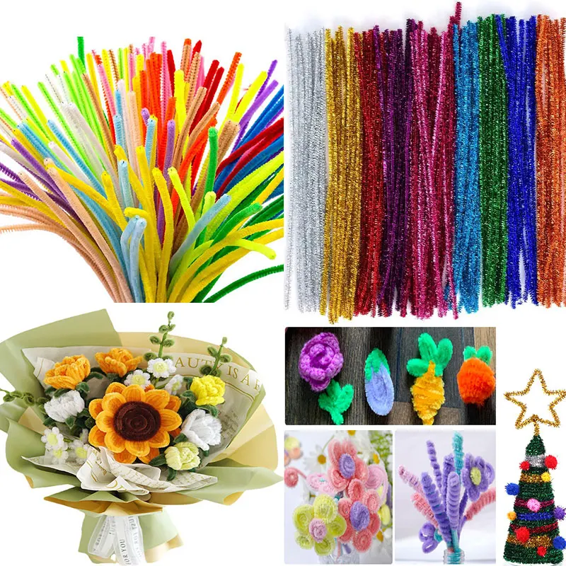 Glitter Tinsel Pipe Cleaners – 30cm X 6mm Craft Stems, Sparkly & Bendable 14 thumbnail image