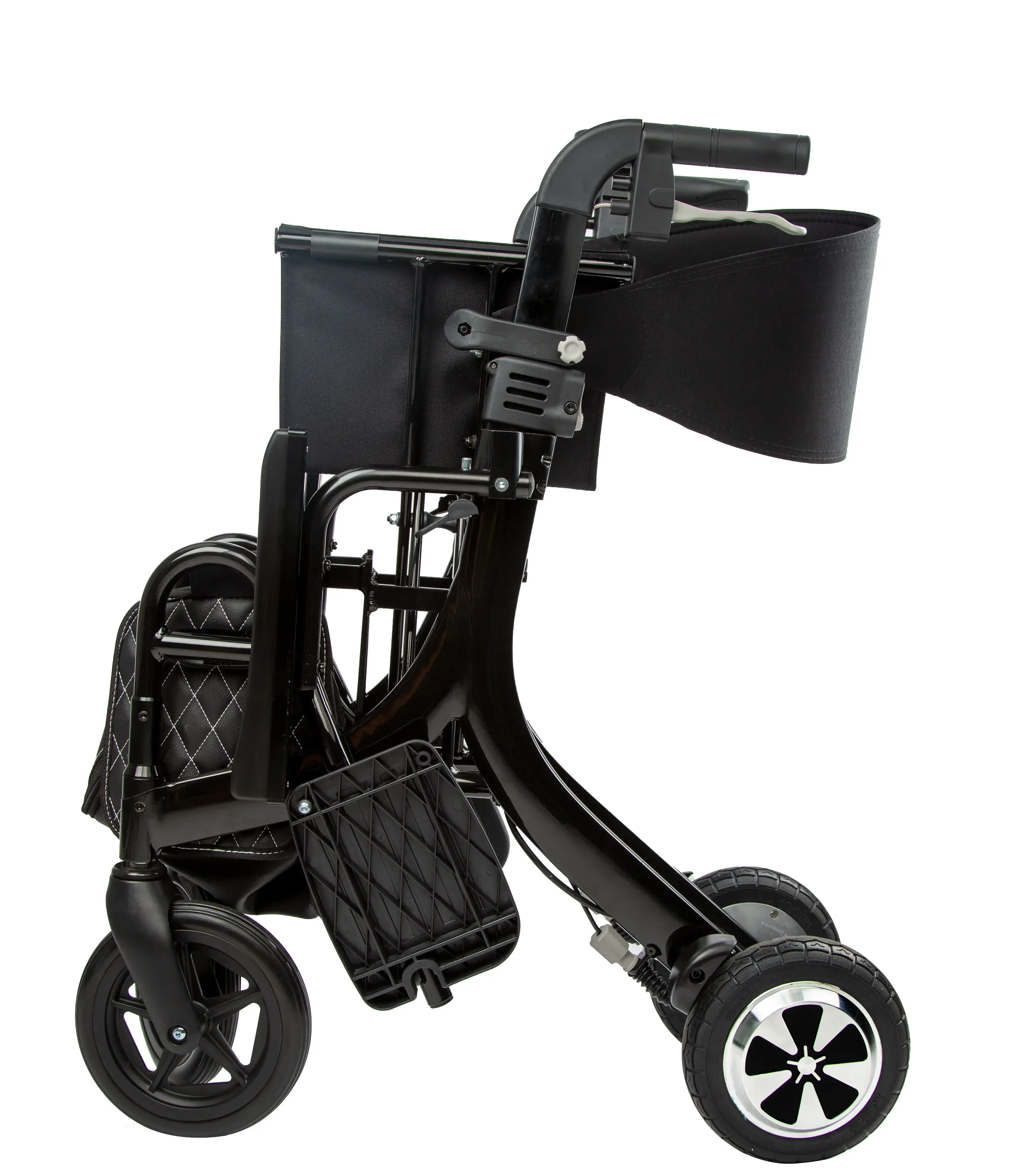 Lightweight Foldable Walking assistive Rollator all terrain Mobility Carrier for elderly hand bike shopping cart