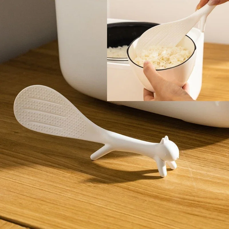 Food-grade Rice Spoon That Is Not Easy To Stick To Rice and Can Stand for Squirrels Serve