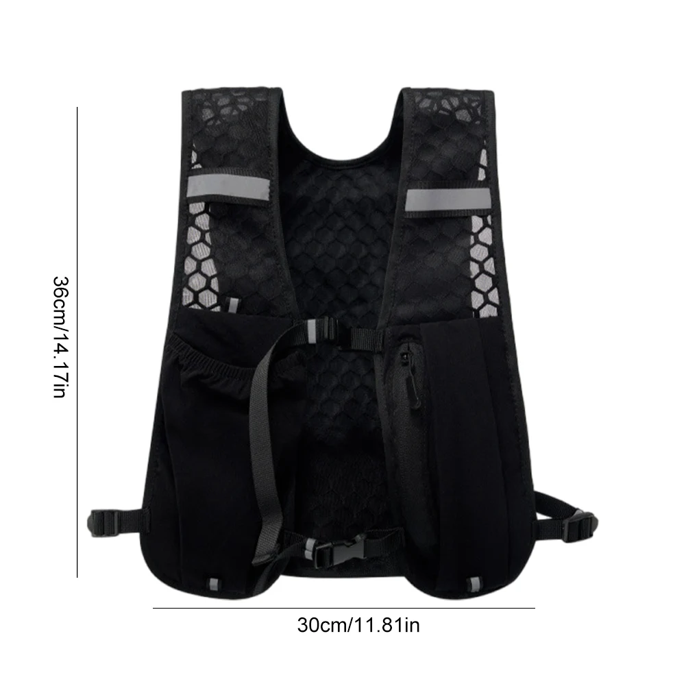 Outdoor Lightweight Hydration Vest Breathable Running Vest Bag Waterproof Water Bottle Storage Backpack Camping Sports Backpack