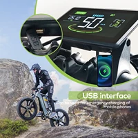 Ordinateur de vélo H6C à grand écran LED, compteur de vitesse, odomcirculation, précis, étanche, accessoires de vélo électrique 5
