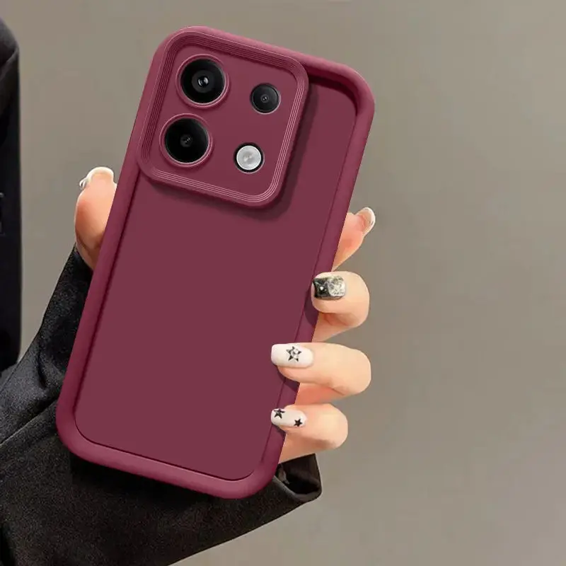 thumbnail image 1 of For Xiaomi Redmi Note 13 Pro 4G Case Redmi Note 13 phone Case Redmi Note 13 Pro + 5G Liquid Silicone Lens Shockproof Back Cover, 1 of 5