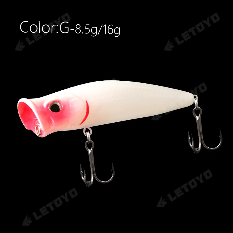 LETOYO طعوم صيد عائمة 8.5 جرام 16 جرام طلاء ليزر ا...