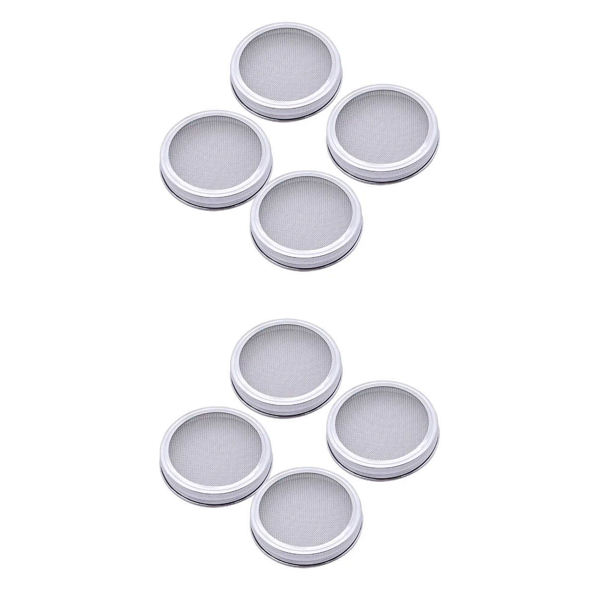 

8 pcs Stainless Steel Sprouting Screen Sprouting Lids for Round Mouth Canning Jar (70mm)