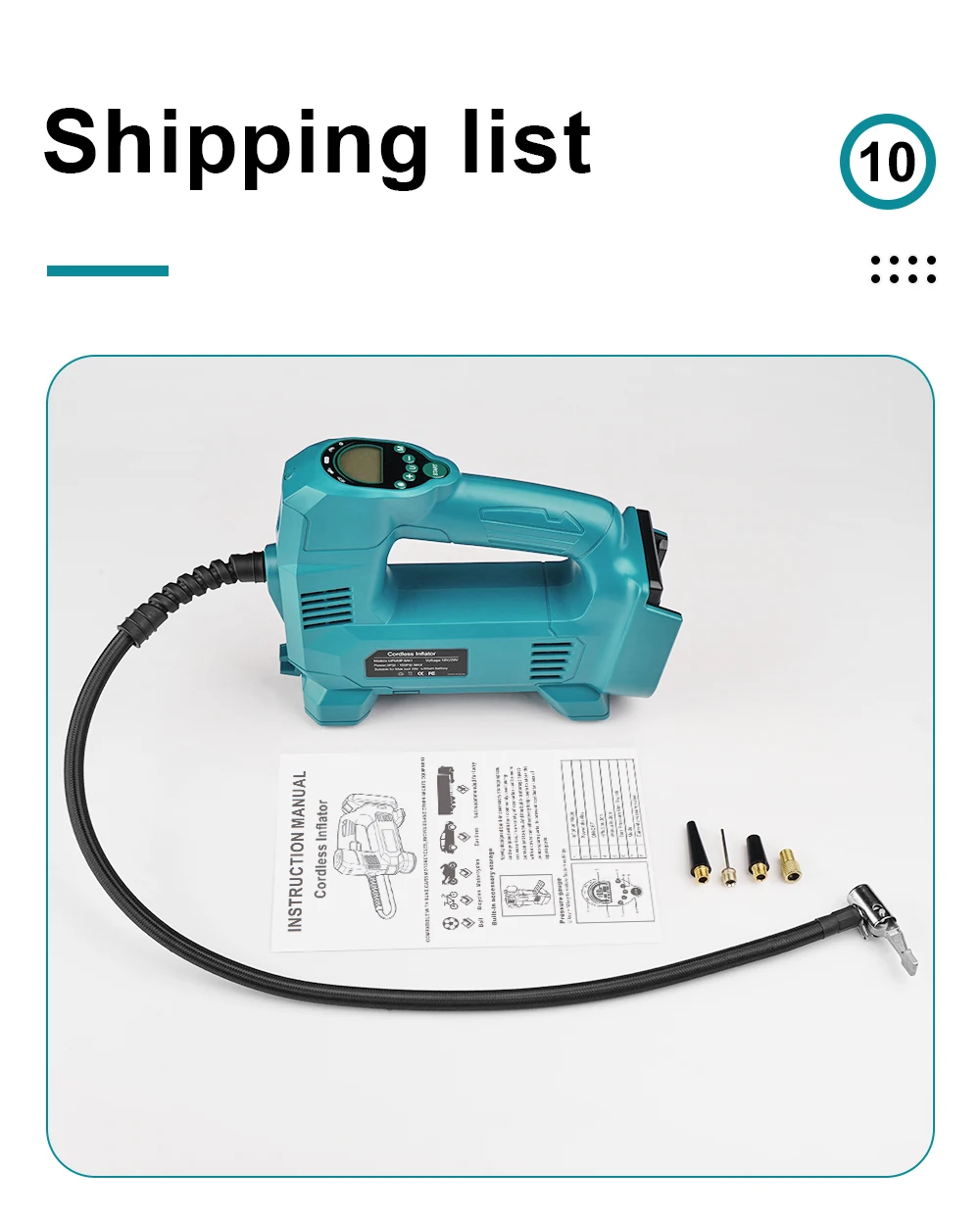Air compressor portable air inflator for Car tyre / motorcycle/ bicycle/ Outdoor