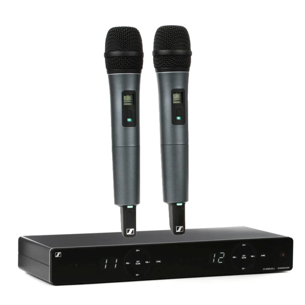 젠하이저 XSW 1-835 듀얼 무선 듀얼 핸드 헬드 마이크 시스템, 소형 마이크