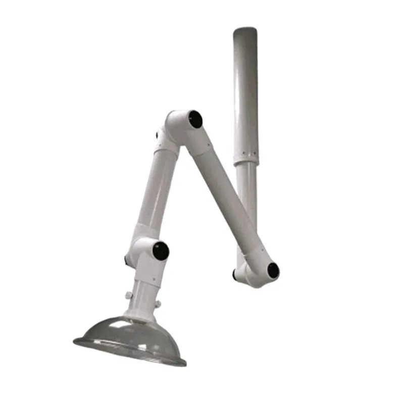 Braccio di scarico per fumo a soffitto Cappa di scarico per fumo in plastica regolabile portatile Estratto da laboratorio Strumento per fumi di olio Strumenti di aspirazione mobili - immagine 2