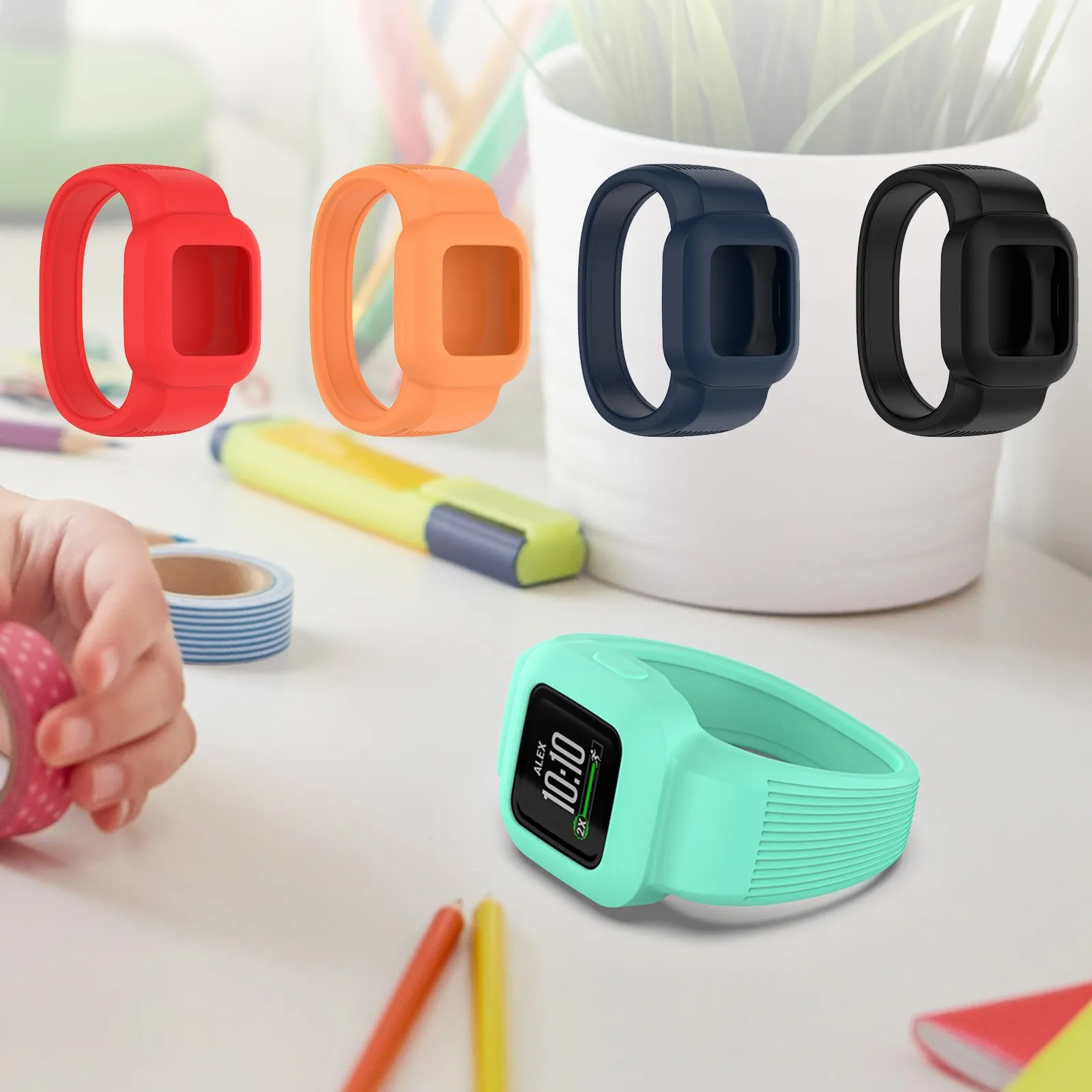 

Ремешки для мужчин, ремешки для тренировок для мужчин, спортивный ремешок без пряжки, подходит для Vivofit Color Jr.3, совместимы с