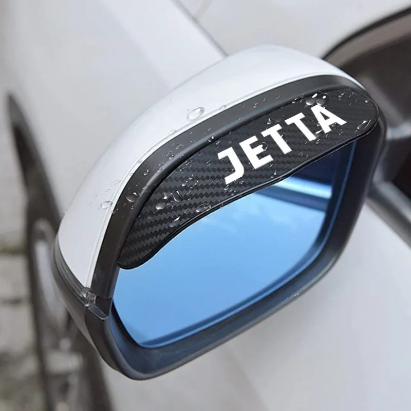 2pcs Carbon fiber Car Rearview Mirror Rain Eyebrow Sticker Volkswagen VW ARTEON GOLF JETTA 4 MOTION PASSAT SCIROCCO TIGUAN