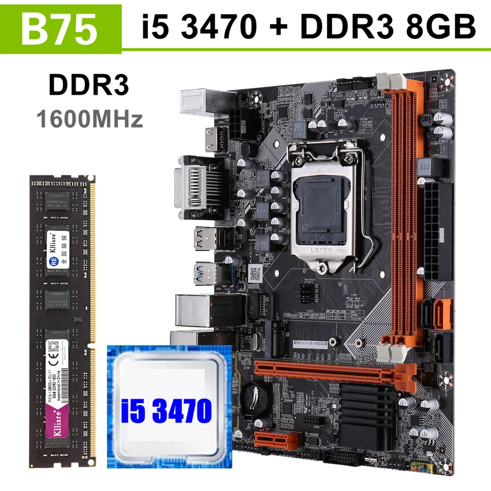 CPU＆マザーボード＆メモリーセット Intel Core i5-3470 S787dca1310bb4264b6aac2a67934c