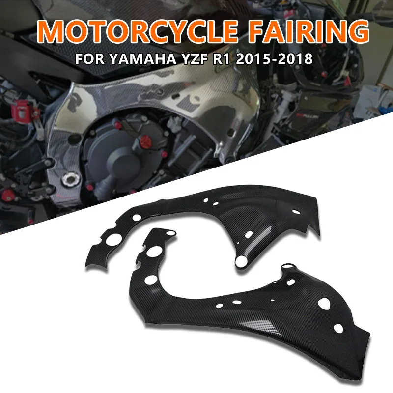 For Yamaha YZF R1 YZFR1 2015 2016 2017 2018 Motorcycle Carbon Fiber Frame Guard ABS Plastic Side Panel Fairing