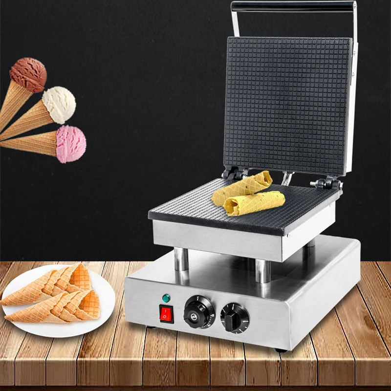 Square Egg Roll Machine Commercial Crisp Maker Ice Cream Cone Electromechanical Heat One Fabricator Multi-purpose