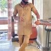 2024 Summer Short Sleeve Tops Pockets Pants Single Breasted Tuxedo 2PCS Men's SetsAfrican Ethnic Casual Kaunda Suit Wedding Wear 3