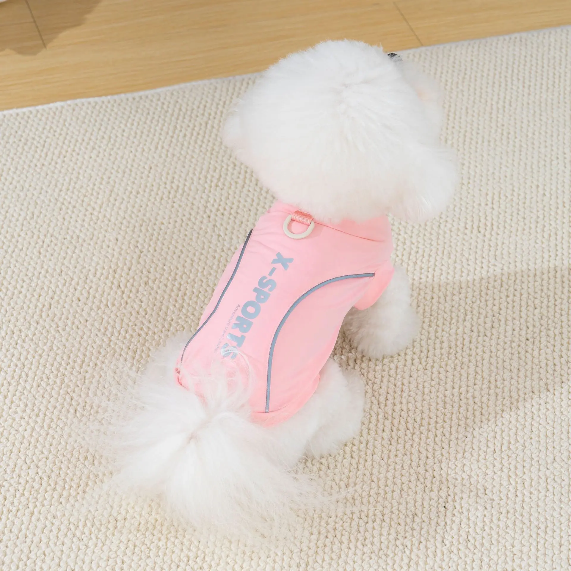 10개/세트 여름 강아지 고양이 조끼 반사 냉각 조끼 소형 대형견용 티셔츠 애완견 옷