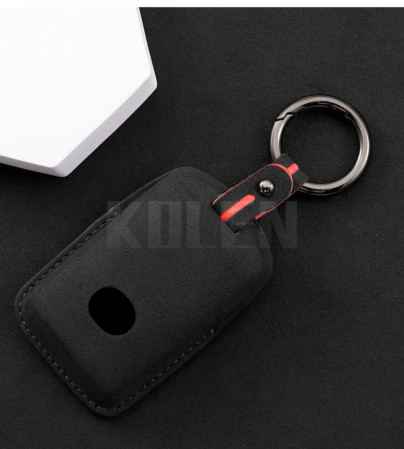 Auto fernbedienung schlüssel fall abdeckung für mazda 3 6 alexa cx30 cx3 CX-3 CX-4 cx5 CX-5 cx8 CX-8 CX-30 cx9 CX-9 mx30 mx5 MX-5 leder fob tasche – Detail 8